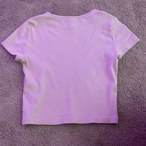 Cute crop top I got from H&M! Baby pink medium - Picture 4 of 4
